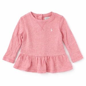 RALPH LAUREN BABY GIRL PEPLUM TOP